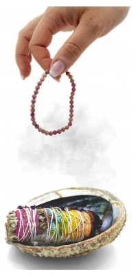 Natura Square Bracelet Facettes Rhodonite 1 Pièce