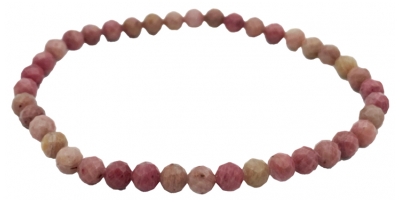 Natura Square Bracelet Facettes Rhodonite 1 Pièce