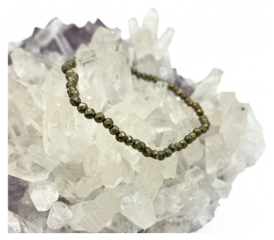 Natura Square Bracelet en Pyrite 
