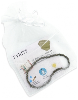 Natura Square Bracelet en Pyrite 