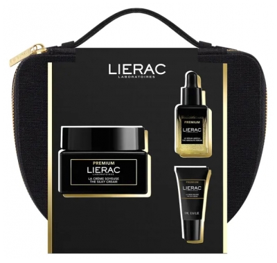 Lierac Premium La Crème Soyeuse Anti-Âge 50 ml + Vanity + Sérum 13 ml & Crème Regard 5 ml Offerts