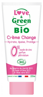 Love & Green Crème Change Bio - Hydrate, Apaise, Protège - 100 ml