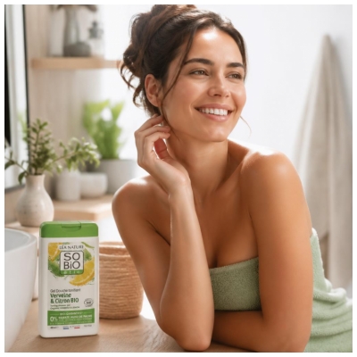 Léa Nature SO BIO étic Gel Douche Tonifiant Verveine & Citron Biologique 450 ML