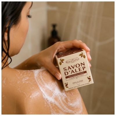 BeauTerra Savon Solide d'Alep 190 Grammes