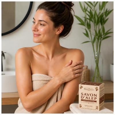 BeauTerra Savon Solide d'Alep 190 Grammes