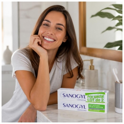 Sanogyl Soin bi-Protect Dents et Gencives Lot 2 x 75 ml