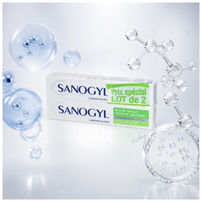Sanogyl Soin bi-Protect Dents et Gencives Lot 2 x 75 ml