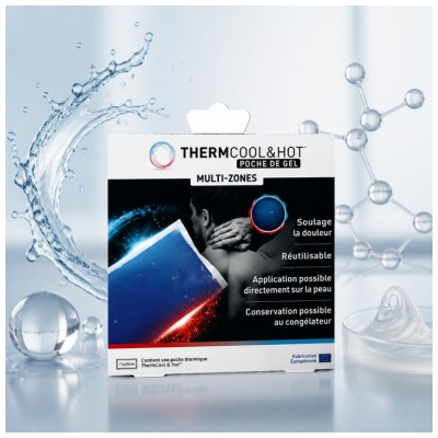 Thermcool Poche de Gel Multi Zones Soulage la Douleur