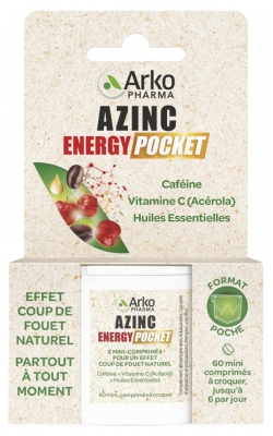 Arkopharma Azinc Energy Pocket 60 Comprimés