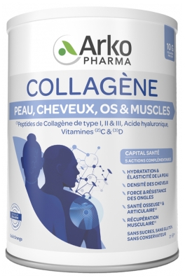 Arkopharma Collagène Peau Cheveux Os Muscles 260 Grammes