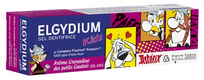 Elgydium Gel Dentifrice Kids 3/6 Ans 50 ml - Arôme : Grenadine