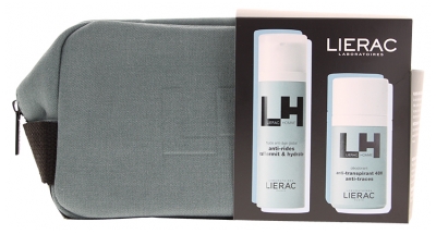 Lierac Homme Trousse Fluide Anti-Âge Global Visage et Yeux 50 ml + Déodorant 50 ml