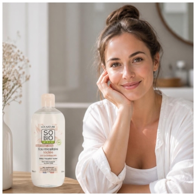 Léa Nature SO BIO étic Eau Micellaire Lactée au Lait d'Ânesse Biologique 500 ML