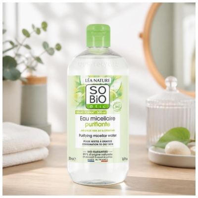 Léa Nature SO BIO étic Eau Micellaire Purifiante Biologique 500 ML