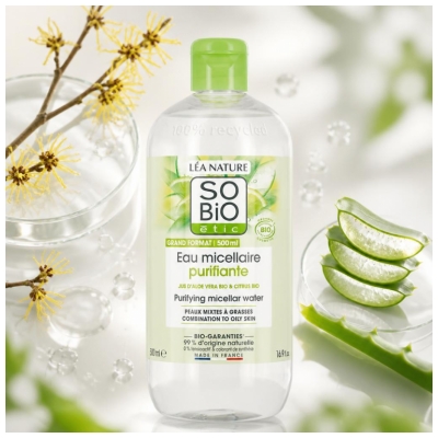 Léa Nature SO BIO étic Eau Micellaire Purifiante Biologique 500 ML