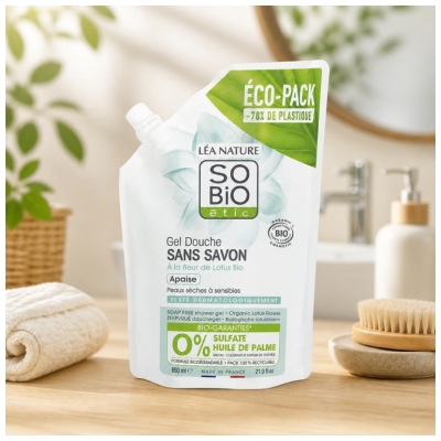 Léa Nature SO BIO étic Gel Douche Sans Savon Biologique 650 ML