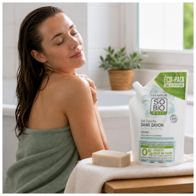 Léa Nature SO BIO étic Gel Douche Sans Savon Biologique 650 ML