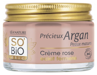 Léa Nature SO BIO étic Précieux Argan Crème Rose Éclat Fermeté Biologique 50 ML