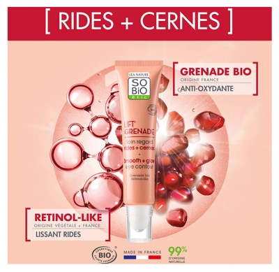 Léa Nature SO BIO étic Lift'Grenade Soin Regard Rides + Cernes Biologique 15 ML