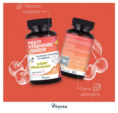 Vitavea Multivitamines Junior Cerise 30 gummies