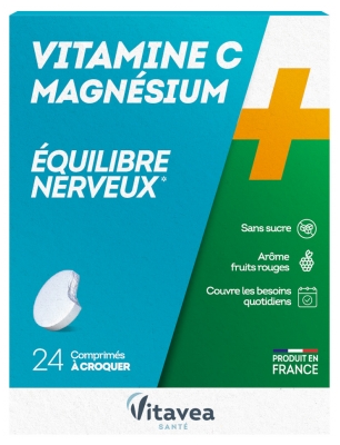 Vitavea Vitamine C + Magnesium 24 comprimés à croquer