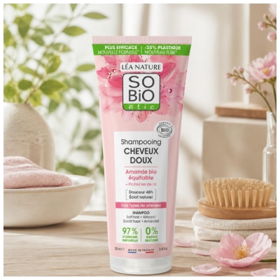 Léa Nature SO BIO étic Shampoing Cheveux Doux Biologique 250 ML