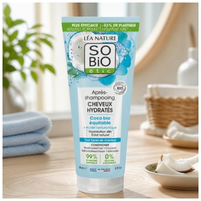 Léa Nature SO BIO étic après-Shampoing Cheveux Hydratés Biologique 200 ML