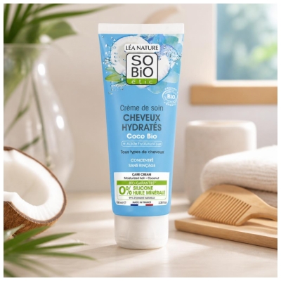 Léa Nature SO BIO étic Crème de Soin Cheveux Hydratés Biologique 100 ML