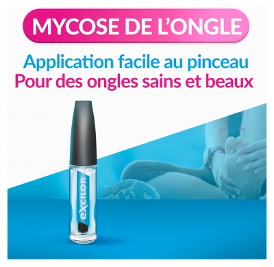 Excilor Traitement Mycose de l'Ongle avec Pinceau Applicateur 3,3 ml