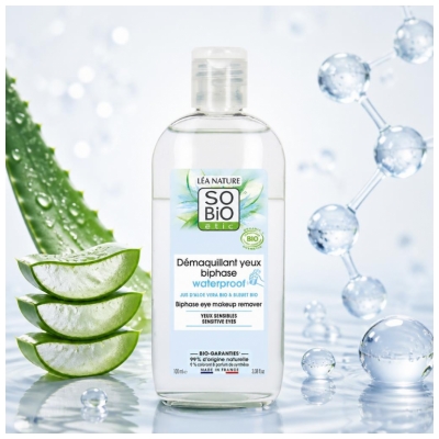Léa Nature SO BIO étic Démaquillant Yeux Biphase Waterproof Biologique 100 ML