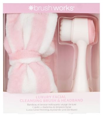Brushworks Bandeau de Maquillage + Brosse Nettoyante Visage