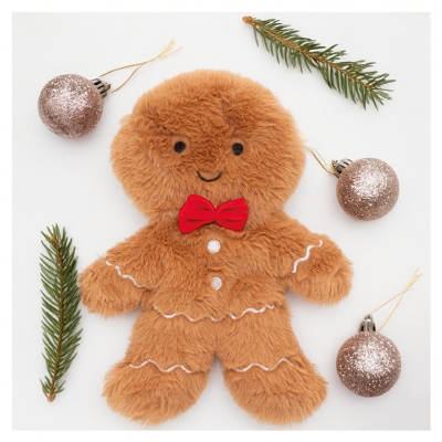 Plic Care Peluche Chaud et Froid Pain d'Épice