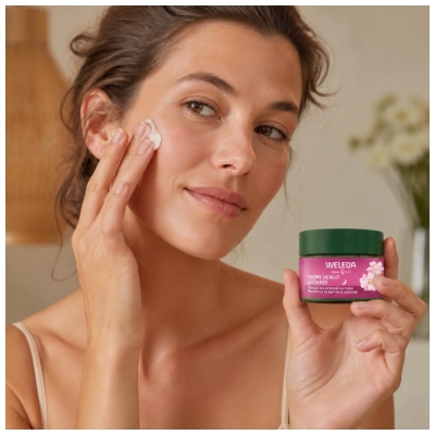Weleda Crème de Nuit Lissante à la Rose Musquée et Thé Blanc 40 ML
