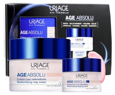 Uriage Age Absolu Coffret Redensifiant Crème Rose 50 ml + Masque de Nuit 15 ml Offert