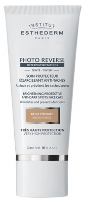 Institut Esthederm Photo Reverse Soin Protecteur Eclaircissant Anti Taches Teinté Très Haute Protection 50 ml - Teinte : Beige Médium