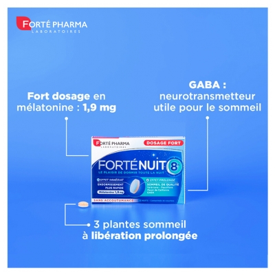 Forté Pharma Forténuit 8H - 15 Comprimés Bicouche
