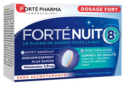 Forté Pharma Forténuit 8H - 15 Comprimés Bicouche