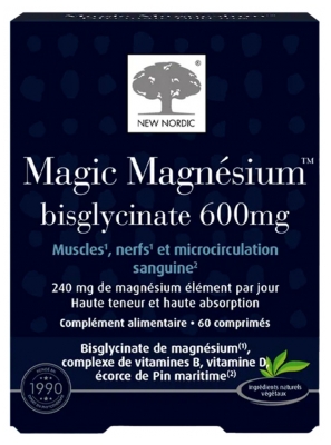 New Nordic Magic Magnésium Bisglycinate 60 Comprimés