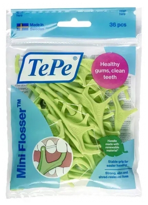 TePe Mini Flosser Support Fil Dentaire 36 Unités