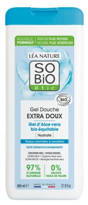 Léa Nature SO BIO étic Gel Douche Extra Doux Aloe Vera Biologique 650 ML