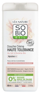 Léa Nature SO BIO étic Douche Crème Haute Tolérance Lait d'Avoine Biologique 650 ML