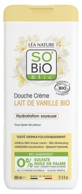 Léa Nature SO BIO étic Douche Crème Lait de Vanille Biologique 650 ML