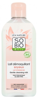 Léa Nature SO BIO étic Lait Démaquillant Soyeux Lait d'Ânesse Biologique 200 ML 