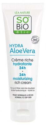 Léa Nature SO BIO étic Hydra Aloe Vera Crème Riche Hydratante 24H Biologique 50 ML