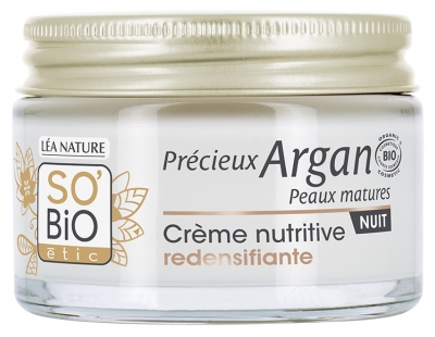 Léa Nature SO BIO étic Précieux Argan Crème Nutritive Redensifiante Nuit Peaux Matures Biologique 50 ML