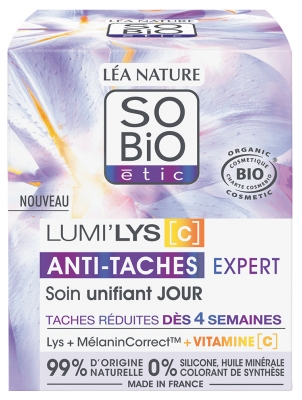 Léa Nature SO BIO étic Lumi'Lys [C] Soin Unifiant Jour Anti-Taches Expert Biologique 50 ML