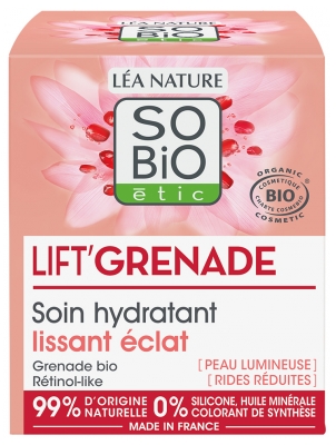 Léa Nature SO BIO étic Lift'Grenade Soin Hydratant Lissant Éclat Biologique 50 ML