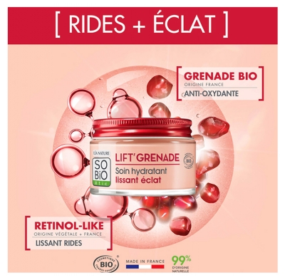 Léa Nature SO BIO étic Lift'Grenade Soin Hydratant Lissant Éclat Biologique 50 ML