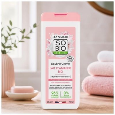 Léa Nature SO BIO étic Douche Crème au Lait d'Amande Bio 650 ML