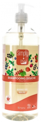 Simply Bio Shampoing Douche Fruité Biologique 1 Litre
